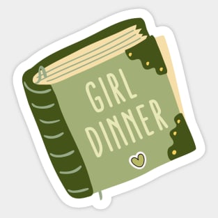 Girl Dinner Sticker